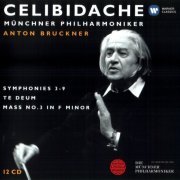 Sergiu Celibidache - Bruckner: Symphonies Nos. 3-9; Mass in F minor; Te Deum (2011) [12CD Box Set]