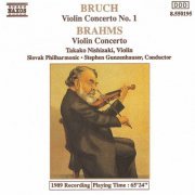 Takako Nishizaki, Slovak Philharmonic Orchestra, Stephen Gunzenhauser - Brahms & Bruch: Violin Concertos (1989) [Hi-Res]