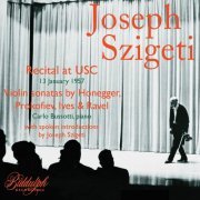 Joseph Szigeti - Honegger, Prokofiev & Others: Violin Sonatas (Remastered 2023) (Live) (2023) Hi-Res