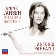 Janine Jansen, London Symphony Orchestra, Orchestra dell'Accademia Nazionale di Santa Cecilia, Antonio Pappano - Brahms: Violin Concerto; Bartók: Violin Concerto No.1 (2015)