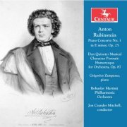 Grigorios Zamparas, Bohuslav Martinů Philharmonic Orchestra & Jon Ceander Mitchell - Rubinstein: Piano Concerto No. 1 in E Minor, Op. 25 & Don Quixote, Op. 87 (2016)