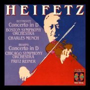 Jascha Heifetz, Charles Munch, Fritz Reiner - Beethoven, Brahms: Violin Concertos (1985)