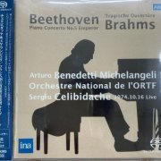 Arturo Benedetti Michelangeli, Sergiu Celibidache - Brahms: Tragic Overture / Beethoven: Piano Concerto No. 5 (2014) Hi-Res