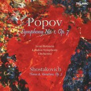 Leon Botstein - Popov: Symphony No. 1, Op. 7 - Shostakovich: Theme & Variations, Op. 3 (2022)