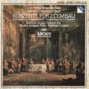 Andreas Staier, Robert Hill, Reinhard Goebel, Musica Antiqua Köln - C.Ph.E. & W.F. Bach: Concertos for 2 Harpsichords (1986) CD-Rip