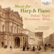 Anna Pasetti & Michele Gioiosa - Music for Harp and Piano: Pollini, Negri, Mercadante, Rossi (2021)