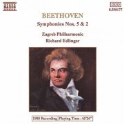Zagreb Philharmonic Orchestra, Richard Edlinger - Beethoven: Symphonies Nos. 5 and 2 (2016)