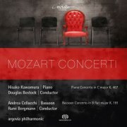 Hisako Kawamura, Andrea Cellacchi, Douglas Bostock, Rune Bergmann, Argovia Philharmonic - Mozart: Concerti (2018) [Hi-Res]