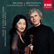 Kyung-Wha Chung, Wiener Philharmoniker, Sir Simon Rattle - Beethoven: Symphony no.5 in C minor / Brahms: Violin Concerto in D (2001)