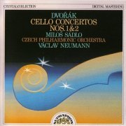 Milos Sadlo, Czech Philharmonic Orchestra, Vaclav Neuman - Dvorak: Cello Concertos Nos. 1 & 2 (1988)