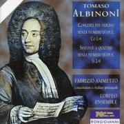 Fabrizio Ammetto, L'orfeo Ensemble - Albinoni: Concerti per violino, Co 1-4, Sinfonie a quattro, Si 2-9 (2000)