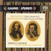 Jascha Heifetz, Charles Munch -  Beethoven, Mendelssohn: Violin Concertos (2004) CD-Rip