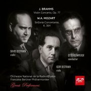 Oistrakh, David - David OISTRAKH, Igor OISTRAKH and Otto KLEMPERER - J. Brahms: Violin Concerto, Op.77 / W. A. Mozart: Simfonia Concertante K.364 (Recorded 1972) (2024)