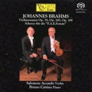 Salvatore Accardo - Brahms: Sonata per Violino Op. 78, Op. 100, Op. 108 / Scherzo dalla "F.A.E. Sonata" (2021) [SACD]