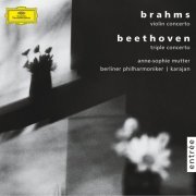 Anne-Sophie Mutter, Berliner Philharmoniker, Herbert von Karajan - Brahms: Violin concerto, op. 77 / Beethoven: Triple concerto, op.56 (2003)