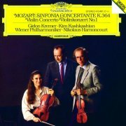 Wiener Philharmonic Orchestra, Nikolaus Harnoncourt, Gidon Kremer - Mozart: Sinfonia Concertante K.364, Violin Concerto No. 1 (1984)
