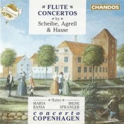Maria Bania, Irene Spranger, Concerto Copenhagen, Andrew Manze - Scheibe, Agrell, Hasse: Flute Concertos (1993) CD-Rip